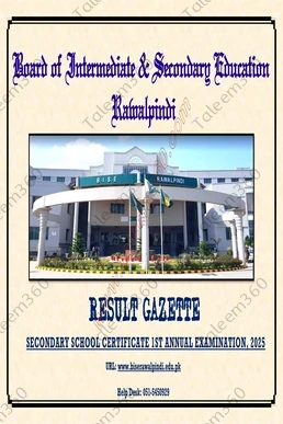 10th Class Result 2025 BISE Rawalpindi Gazette