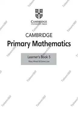 Cambridge Primary Mathematics Learners Book 5 PDF (2nd Edition)