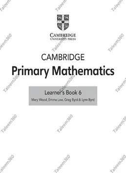 Cambridge Primary Mathematics Learners Book 6 PDF (2nd Edition)