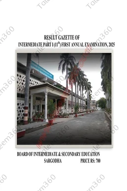 BISE Sargodha Board 11th Class Result Gazette 2025