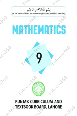 9th Class Math (EM) New Punjab Text Book 2026 PDF