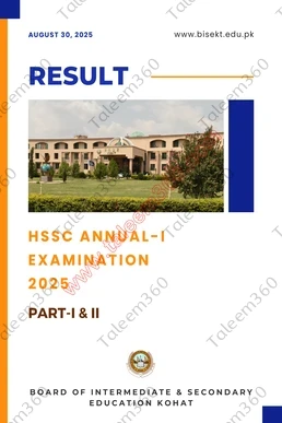 Kohat Board 12th Class Result 2025 Gazette PDF