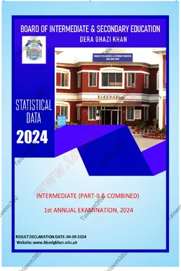 12th Class BISE DG Khan Result 2024 Gazette PDF