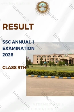 BISE Kohat 9th Class Result Gazette 2026 PDF - SSC Part 1