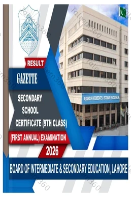 BISE Lahore Board 9th Class Result Gazette 2026 PDF