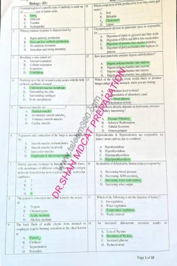 SZABMU MDCAT 2026 Solved Paper PDF with Answer Key (Code 4)