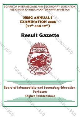 BISE Peshawar 11th Class Result Gazette 2026 PDF - HSSC Part 1