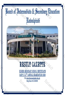 11th Class Result 2026 Gazette PDF - BISE Rawalpindi Board