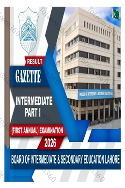 BISE Lahore 11th Class Result Gazette 2026 PDF - 1st Year LHR